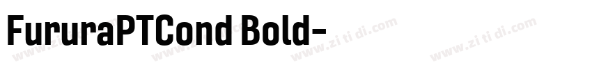 FururaPTCond Bold字体转换 FururaPTCond Bold字体转换